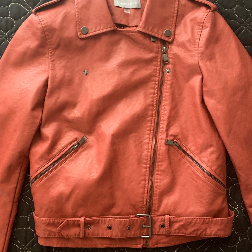 Bagatelle Leather Jacket Small Shell Coating - image 2